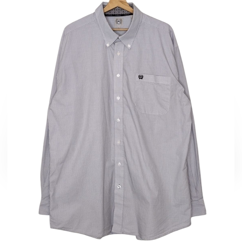 Cinch Men's Plaid Relaxed Fit Western Cowboy Casual Button Down Shirt Sz XL
